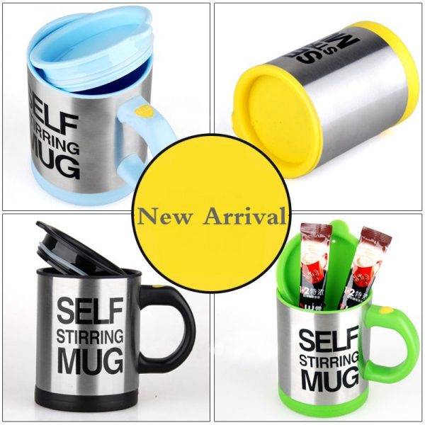 400ml Automatic Self Stirring Mug Coffee Milk Mixing Mug Stainless Steel Thermal Cup Electric Lazy Double 3 - Auto Magnetic Mug