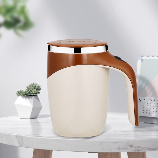 Lazy Coffee Stirring Cup Auto Stirring Cup Magnetic Rotating Electric Milk Cup Mark Cup 304 Stainless 3 - Auto Magnetic Mug