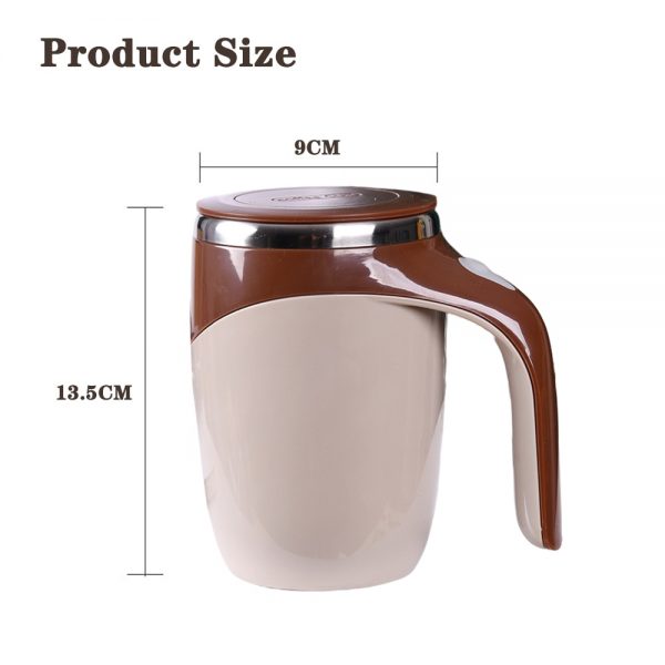 Lazy Coffee Stirring Cup Auto Stirring Cup Magnetic Rotating Electric Milk Cup Mark Cup 304 Stainless 5 - Auto Magnetic Mug
