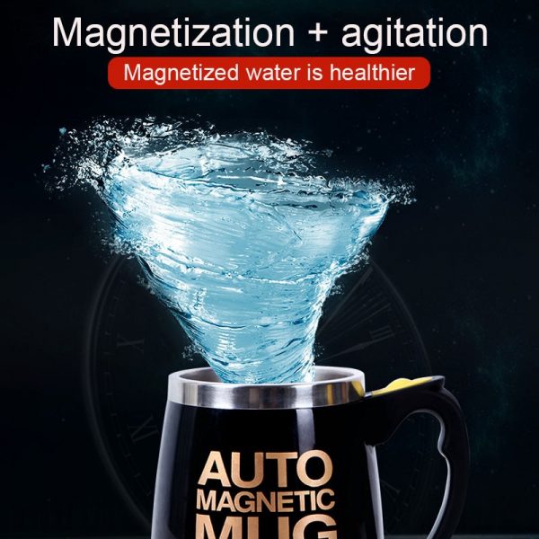 New Automatic Self Stirring Magnetic Mug Creative Stainless Steel Coffee Milk Mixing Cup Blender Lazy Smart 2 - Auto Magnetic Mug